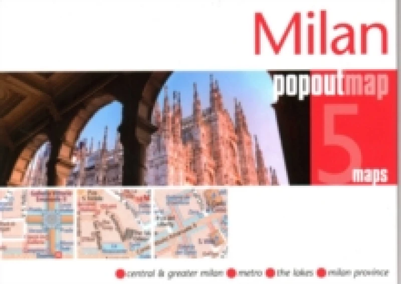Image of Milan PopOut Map Sheet map, folded