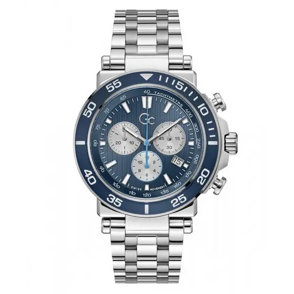 Image of Gc Watches Gents One Sport Silver Watch Z14011G7MF