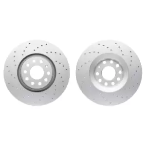 Image of DELPHI Brake disc Perforated BG9360C Brake rotor,Brake discs AUDI,SEAT,A4 Avant (8K5, B8),A4 Avant (8ED, B7),A6 Avant (4B5, C5),A6 Limousine (4F2, C6)