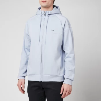 Image of BOSS Athleisure Mens Saggy 1 Zip-Through Hoodie - Open Blue - XL