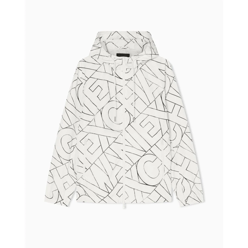 Image of Armani Exchange Blouson Jacket Ivory multi male XL