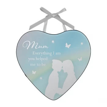 Image of Reflections of The Heart Plaque - Mum