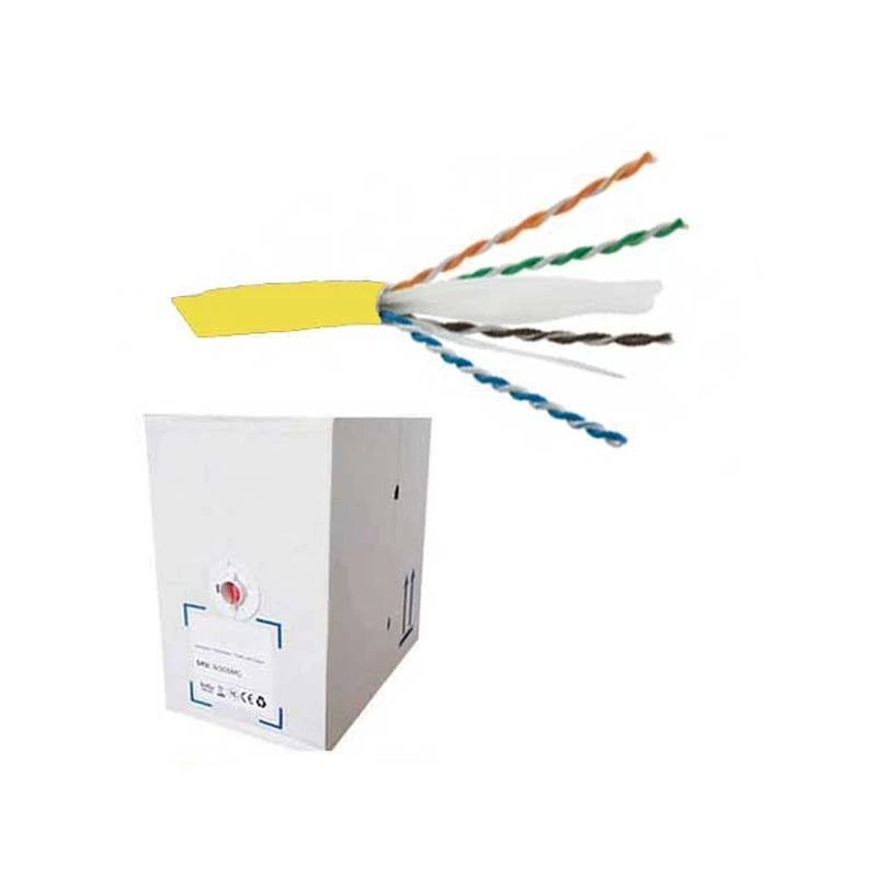 Image of FDL CAT.6 UTP STRANDED PATCH CABLE LSZH (305M BOX) - YELLOW