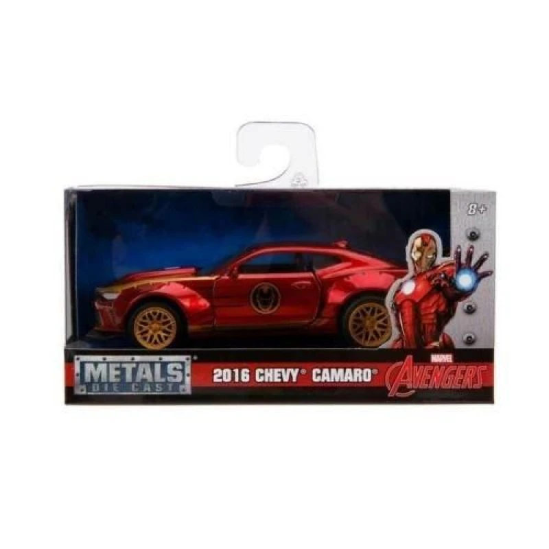 Image of Jada Iron Man 2016 Chevrolet Camaro Red Gold 1:32 Jada 30298 253222003 Red unisex