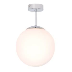 Image of Splash Chrome effect Bathroom semi flush light