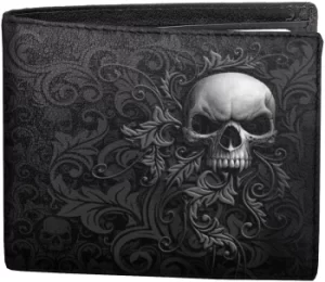 Image of Spiral Skull Scroll Wallet multicolor