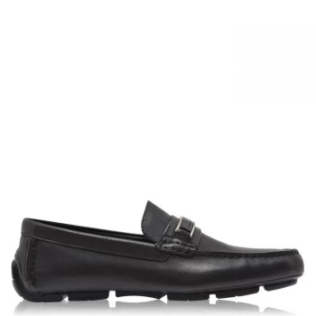 Image of Calvin Klein Kelvin Dress Calf Loafers - Dk. Brown