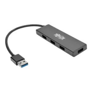 Image of Tripp Lite U360-004-SLIM 4-Port Ultra-Slim Portable USB 3.0 SuperSpeed Hub