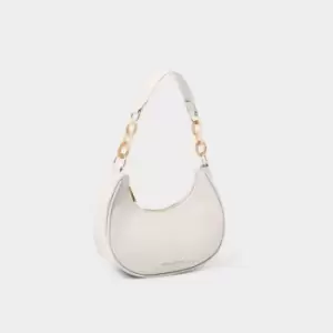 Image of Sasha Small Shoulder Bag in Off White KLB2607