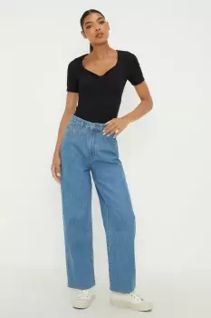 Image of High Waist Wide Leg Jeans