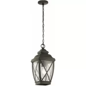Image of Loops - Outdoor IP45 1 Bulb Chain Lantern Olde Bronze LED E27 60W