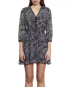 Image of The Kooples Leopard Print Mini Dress