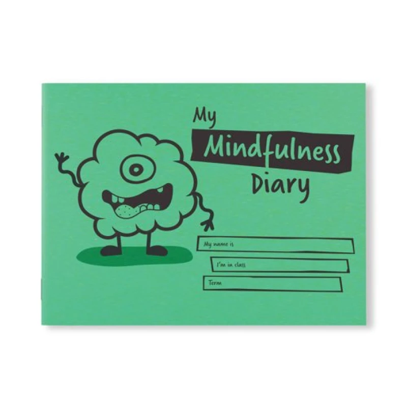 Image of Silvine Silvine Childrens Primary Mindfulness Journal A5 With Printed Layout 32 Page Green (Pack 30) - EX233 EX233