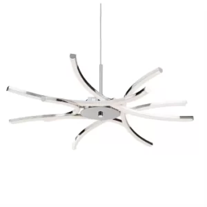 Image of Bardot LED 6 Light Ceiling Pendant Chrome