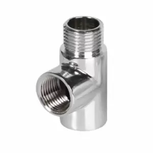 Image of T Piece Dual Fuel Conversion Towel Rail Warmer Element Radiator Chrome - Terma