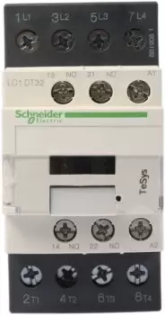 Image of Schneider Electric TeSys D LC1D 4 Pole Contactor - 32 A, 230 V ac Coil, 4NO