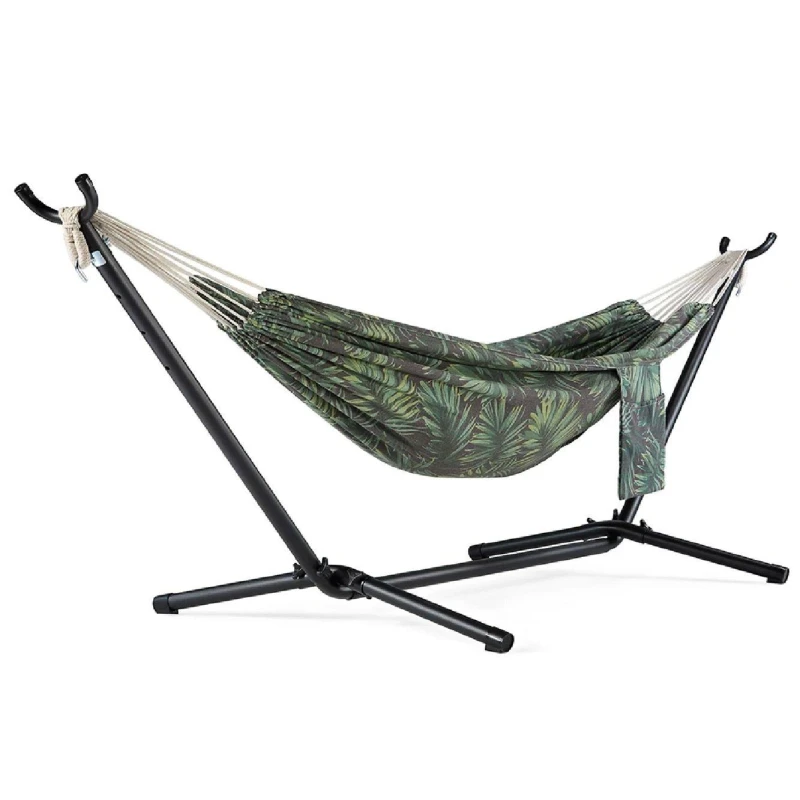 Image of VonHaus Ibiza 2 Person Palm Leaf Double Hammock with Stand Multi unisex 2 Person