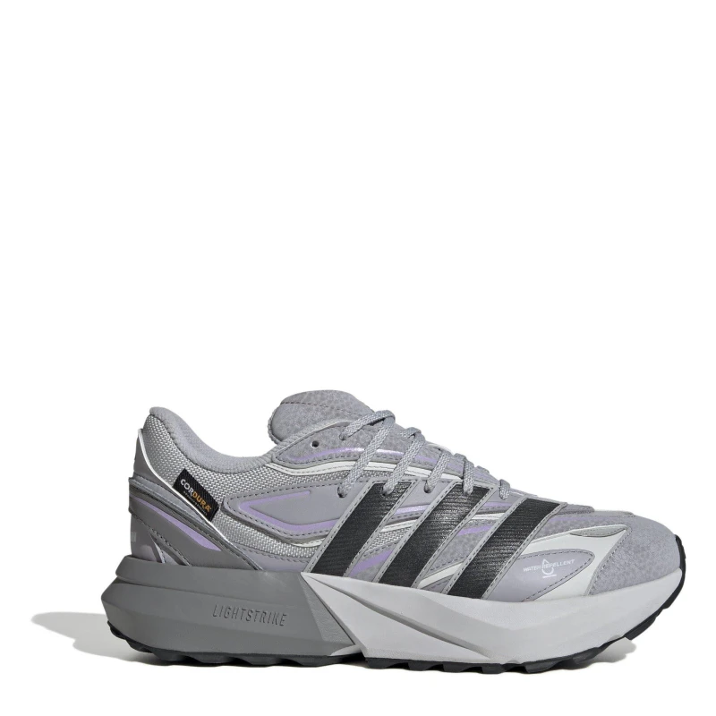 Image of adidas Womens Lightblaze Runners Grey/ Plum female 7 (40.7)