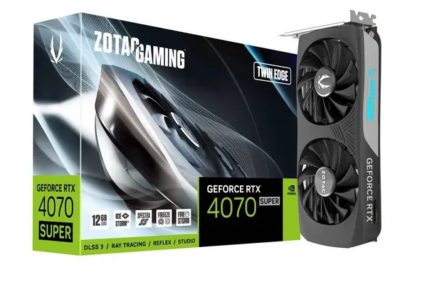 Image of Zotac GeForce RTX 4070 SUPER Twin Edge 12GB GDDR6X Graphics Card