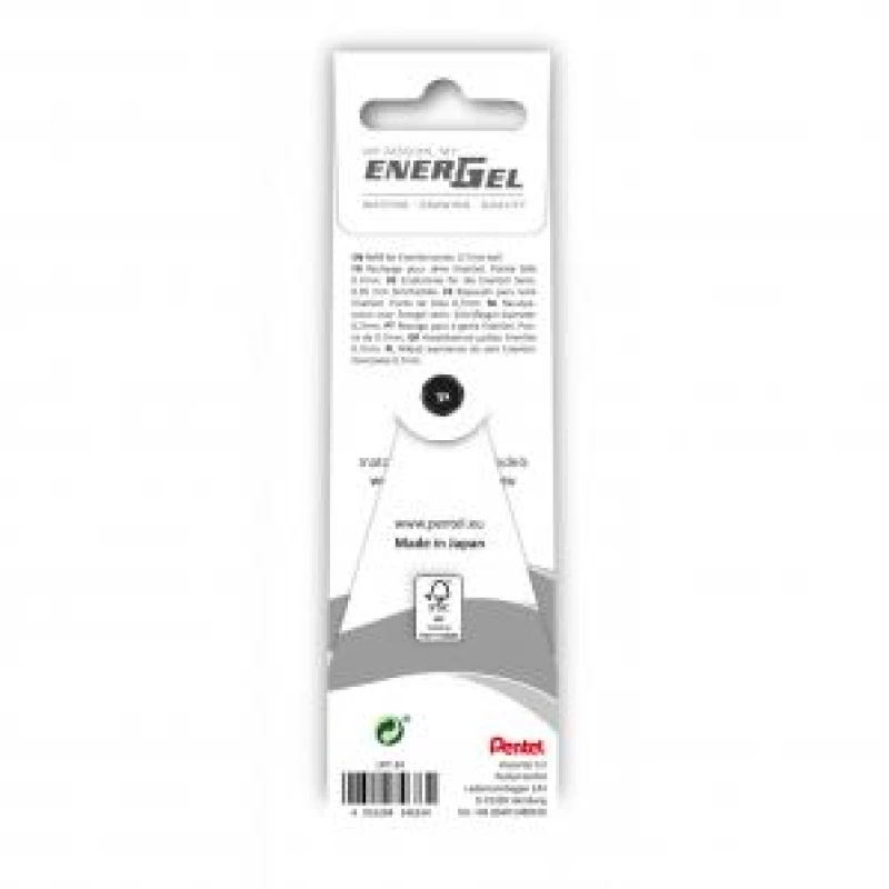 Image of Pentel Refill for Pentel EnerGel Pen 0.7mm Black 3 Refills Per...