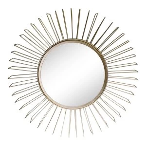 Image of Gold Wire 3D Accent Mirror