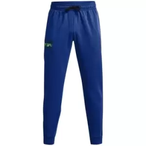 Image of Under Armour Fleece Sign Jogging Bottoms Mens - Blue