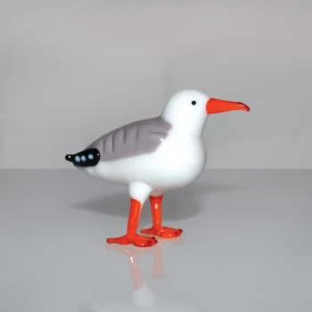 Image of Objets d'Art Miniature Glass Ornament - Seagull