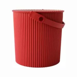 Image of Hachiman Omnioutil Storage Bucket & Lid Medium - Red