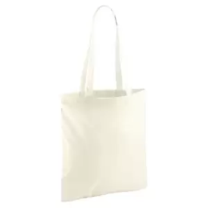 Image of Westford Mill Revive Recycled Tote Bag (One Size) (Natural)