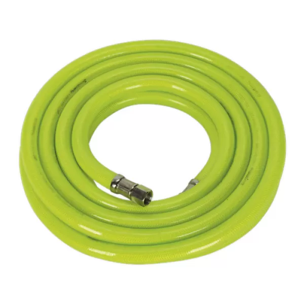 Image of Sealey AHFC538 Air Hose High Visibility 5mtr x Ø10mm with 1/4BSP Unions