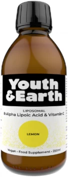 Image of Youth & Earth Liposomal R-Alpha Lipoic Acid & Vit C - Lemon - 250ml