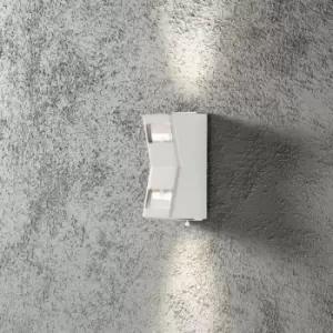 Image of Konstsmide Potenza Outdoor Large Modern Up Down Wall Light White GU10, IP54