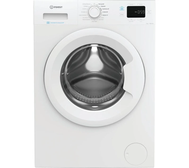 Image of Indesit Push&Go IP 946 PUSH&GO UK 9KG Washing Machine with 1400 rpm - White - A Rated