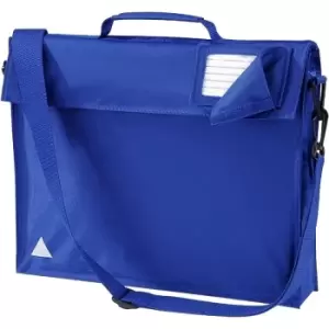 Image of Quadra Junior Book Bag With Strap (Pack of 2) (One Size) (Bright Royal) - Bright Royal