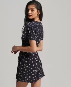 Image of Superdry Vintage Mini Wrap Dress