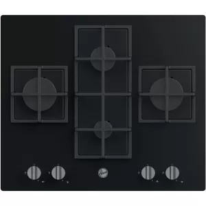 Image of Hoover HVG6DK3B 4 Burner Gas Hob