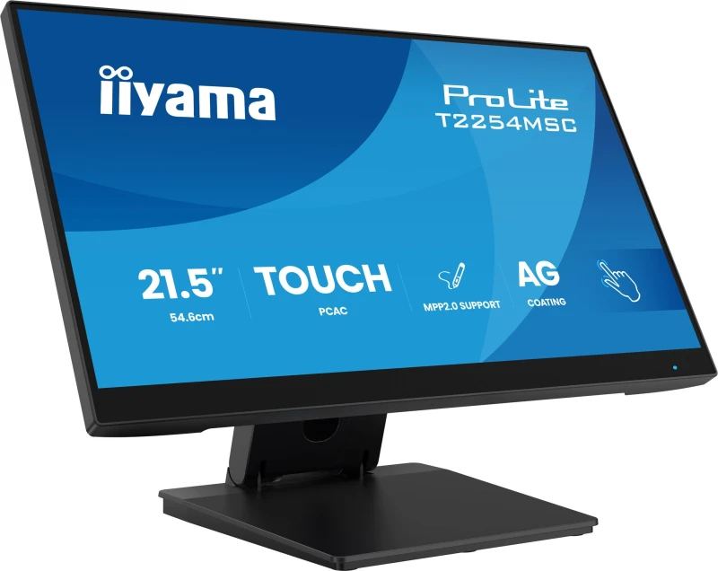 Image of iiyama iiyama T2254MSC-B2AG computer monitor 54.6cm (21.5") 1920 x 1080 pixels Full HD LED Touch Screen Black T2254MSC-B2AG