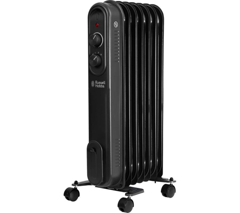 Image of Russell Hobbs 7 Fin RHOFR7004B Oil Filled Radiator 1500W - Black