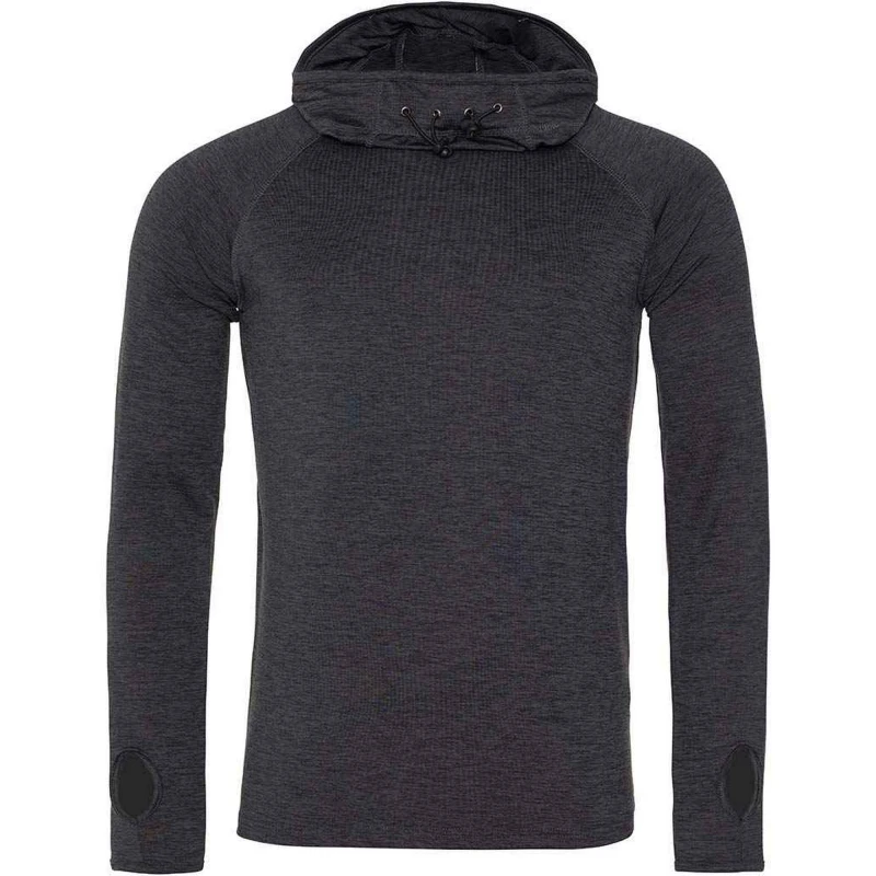 Image of AWDis AWDis Men Just Cool Cowl Neck Top in True Black Size: Small True Black S Male 5063470871100