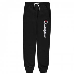 Image of Champion Logo Fleece Jogging Bottoms - Black NBK KK001
