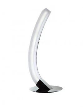 Image of Table Lamp Right 5W LED 3000K, 500lm, Polished Chrome, Frosted Acrylic