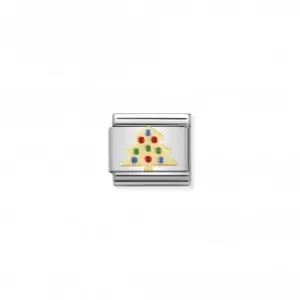 Image of Nomination Composable Classic Christmas Gold Christmas Tree Link 030225/03