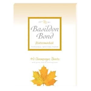Image of Basildon Bond Writing Pad 137 x 178mm Champagne Pack of 10 100101040