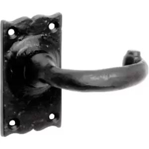 Image of Eclipse Wessex Door Handles Latch Antique (Pair) in Black