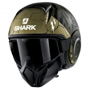 Image of Shark Street Drak Crower Matt Green / Black - L