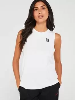 Image of Hugo Jersey Lounge Tank Top- White