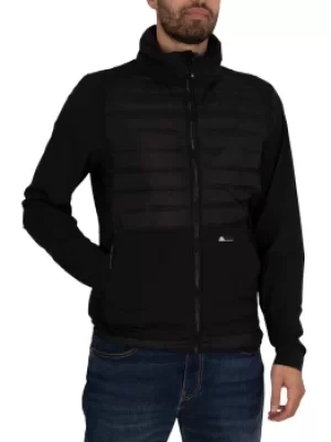 Image of Hybrid Hooded Down Jacket