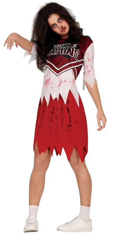 Image of Fiestas Guirca Fancy Dress Adult Rugby Zombie Player in Red Size: Medium Red Unisex M