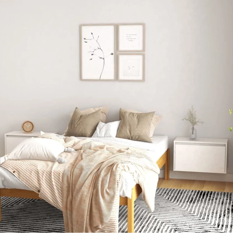 Image of VIDAXL Vidaxl - Wall Cabinets 2 pcs White 60x30x35cm Solid Pinewood 8720286840405