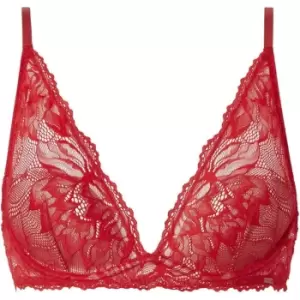 Image of Calvin Klein Plunge Bra - Red